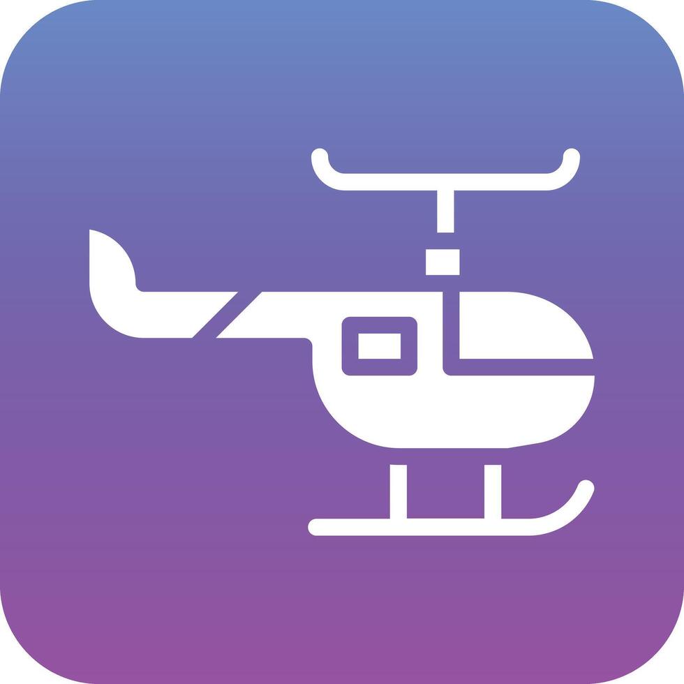 icono de vector de helicóptero