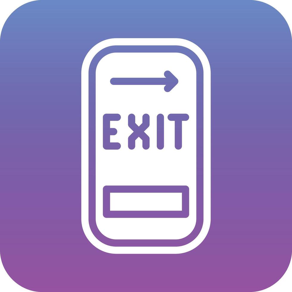 Exit Door Vector Icon