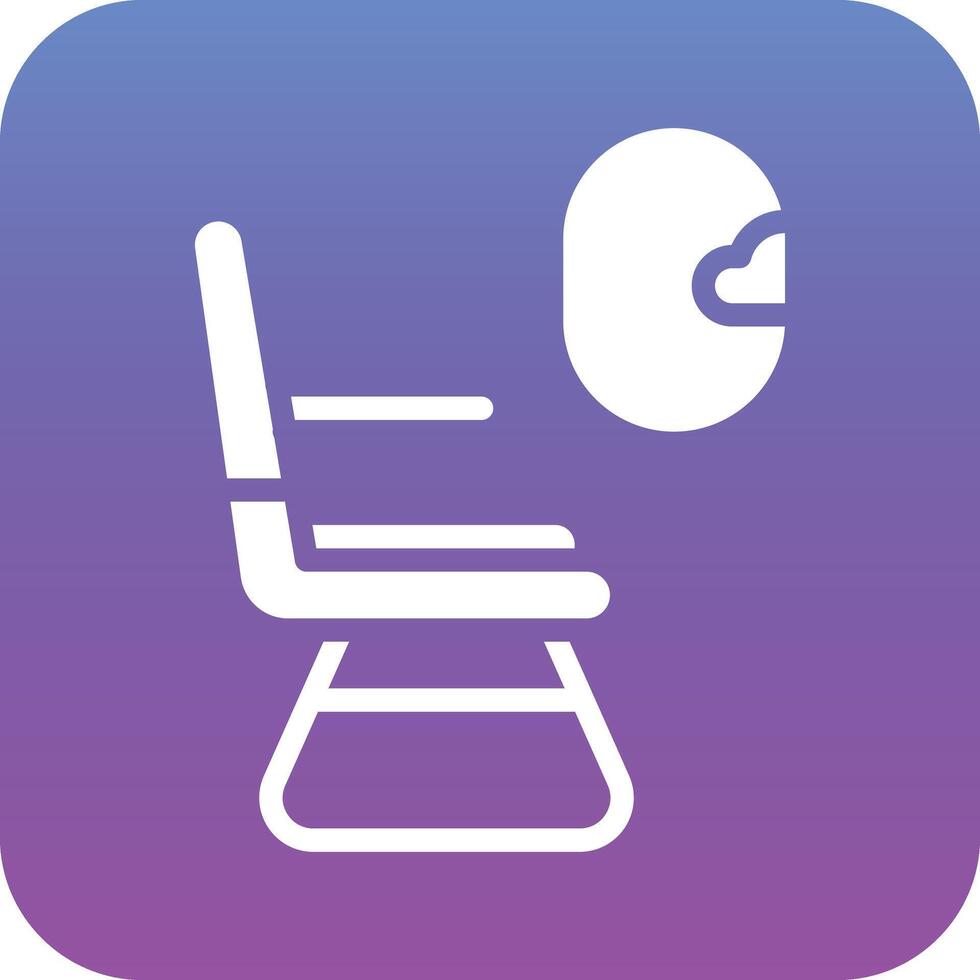 Airplane Seat Vector Icon