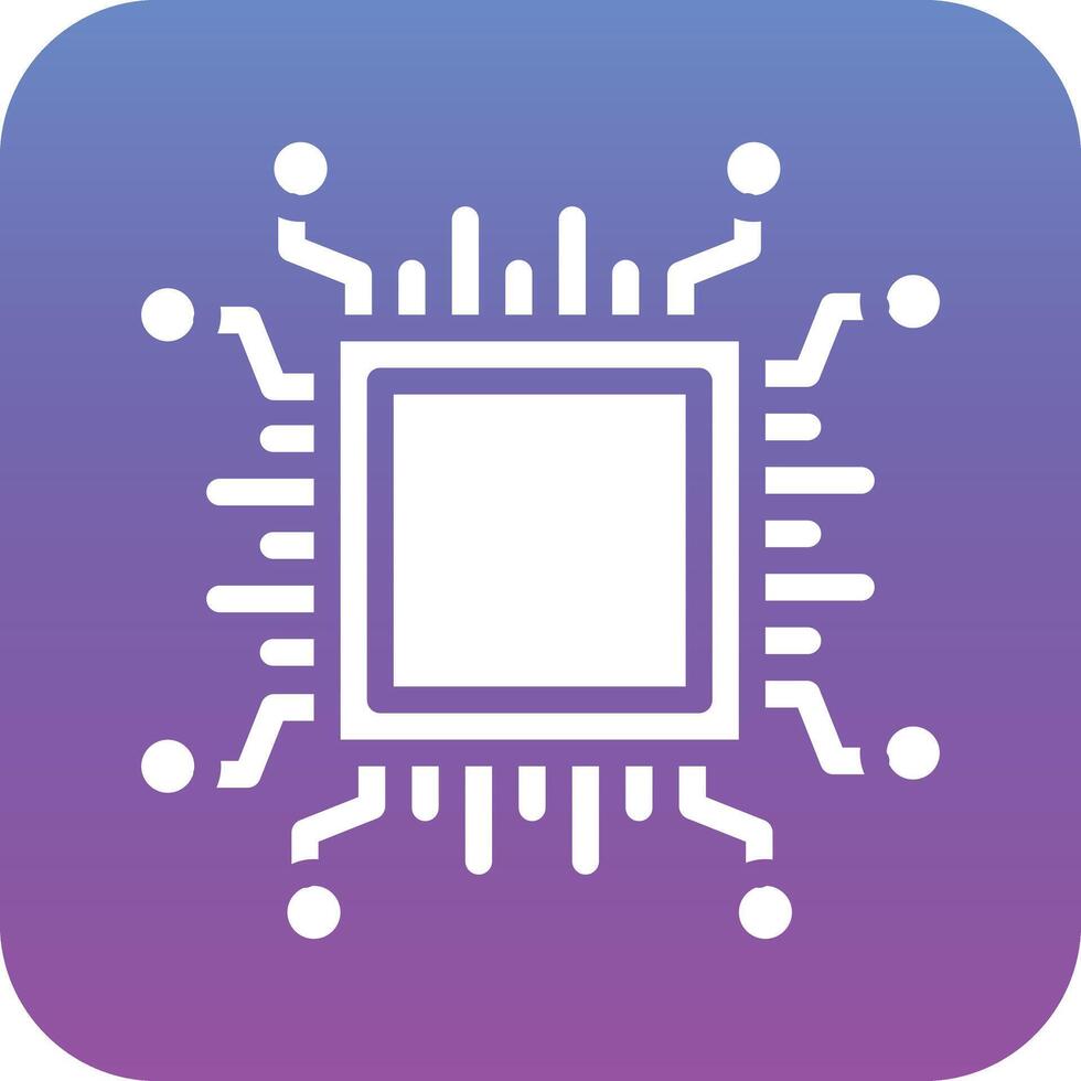 cerebro chip vector icono