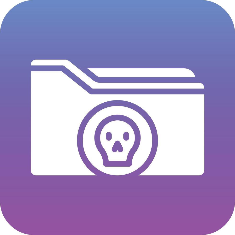 Folder Hacked Vector Icon