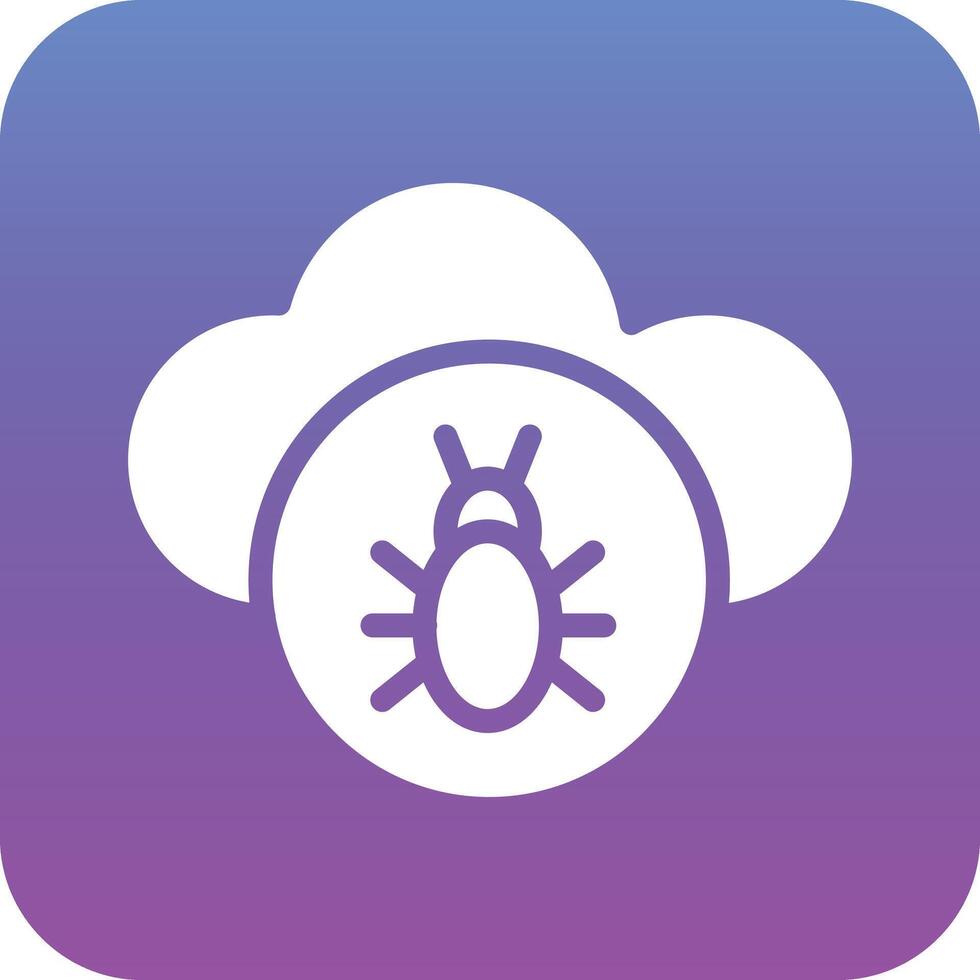 Infected Cloud Vector Icon