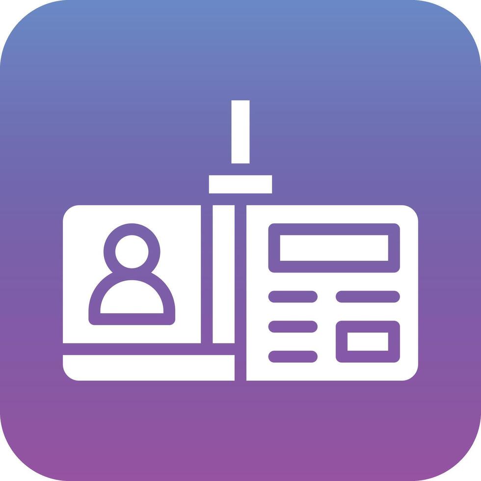 Identification Card Vector Icon