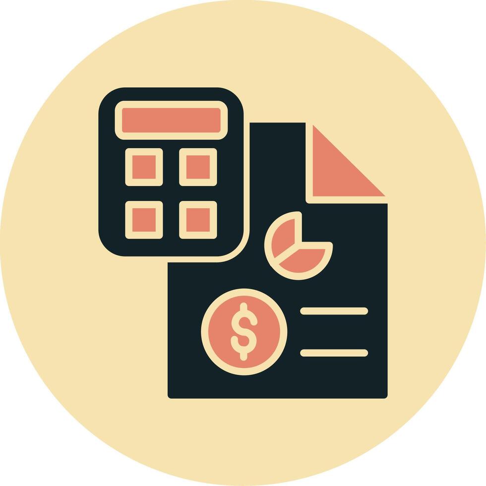 icono de vector de contabilidad