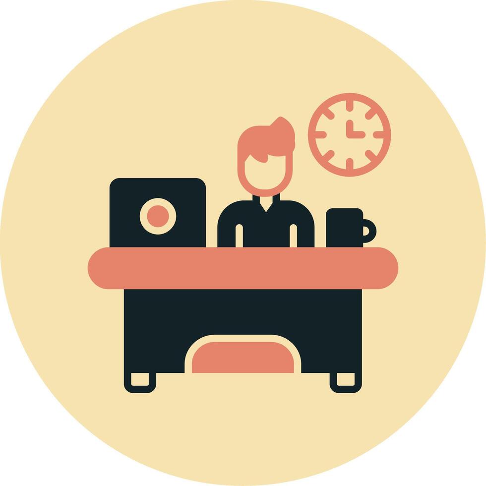 Workaholic Vector Icon