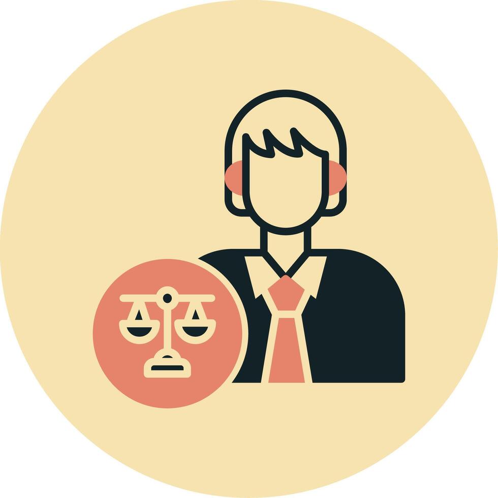 Lawyer Vector Icon