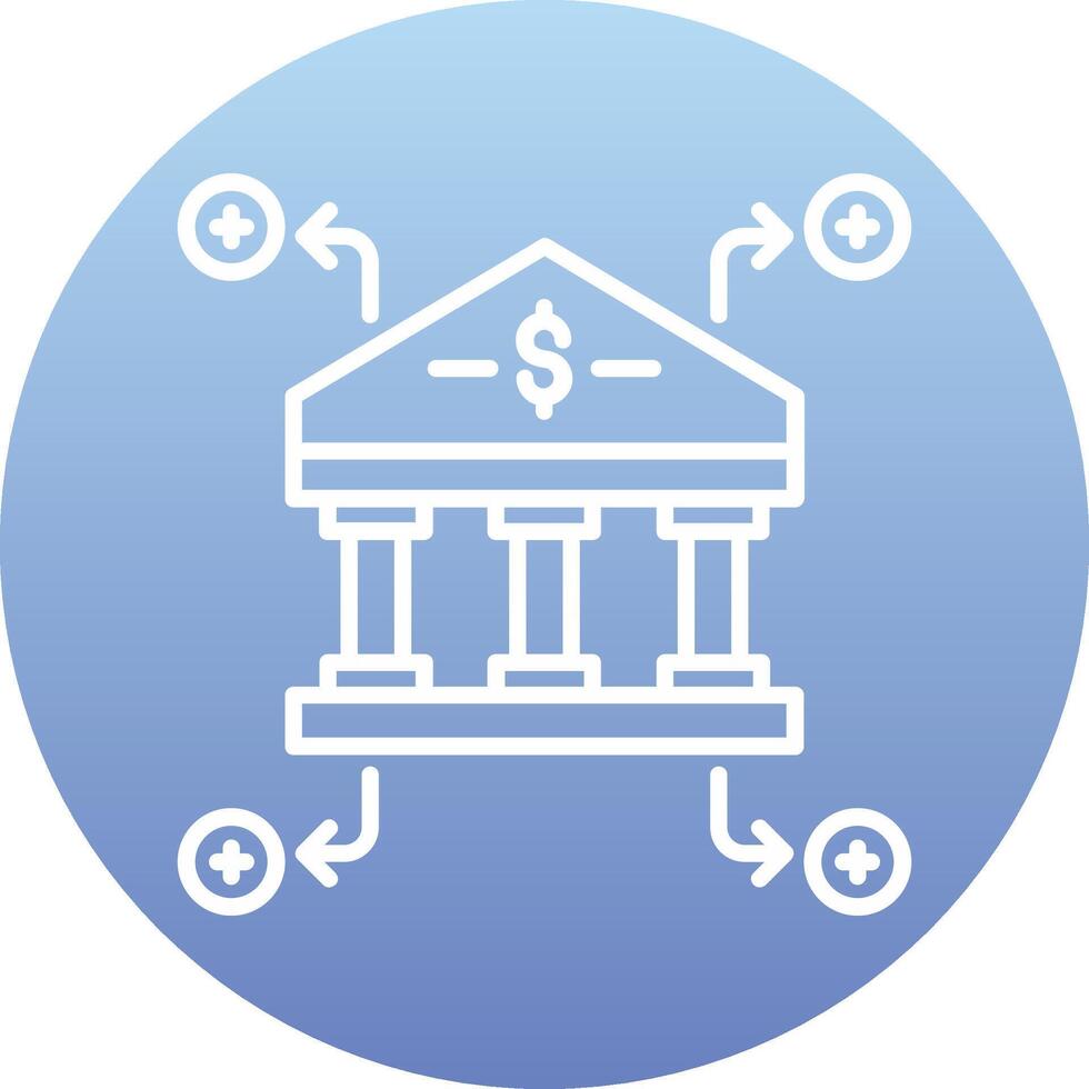 icono de vector de banco