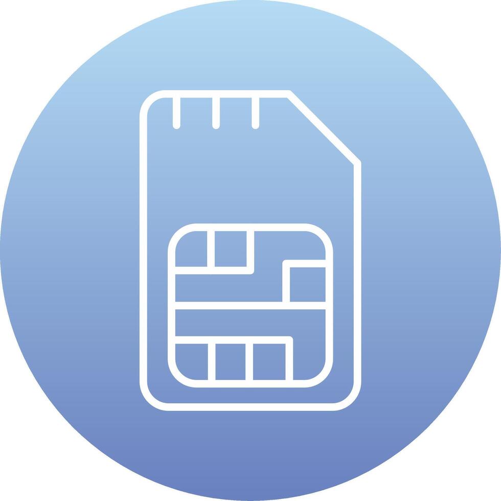 Sim Card Vector Icon