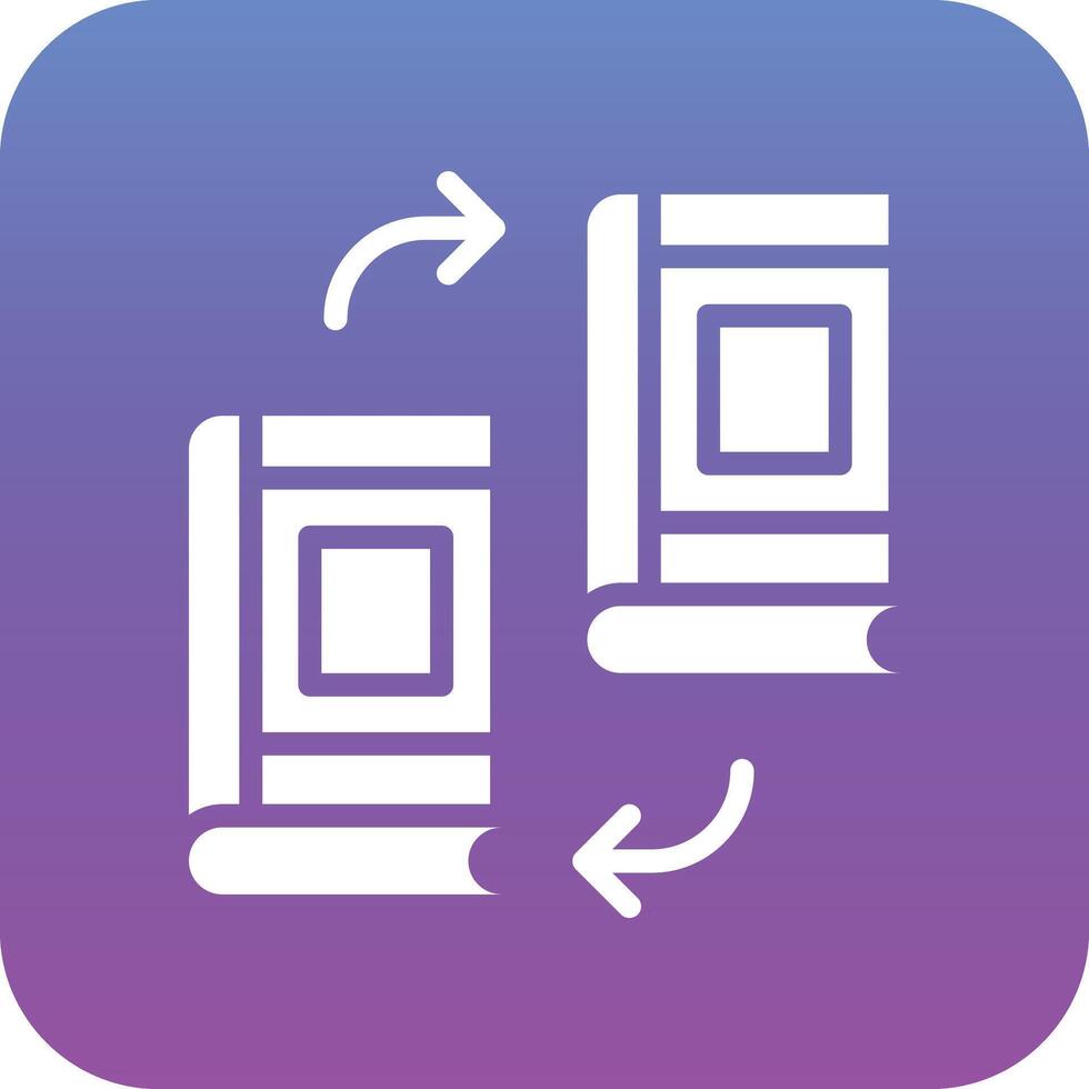 Book Exchange Vector Icon