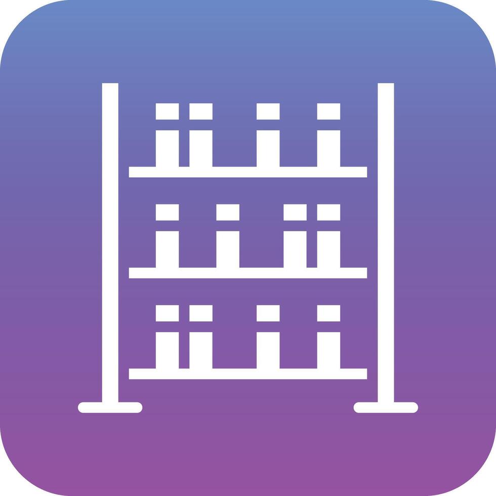 Library Shelves Vector Icon