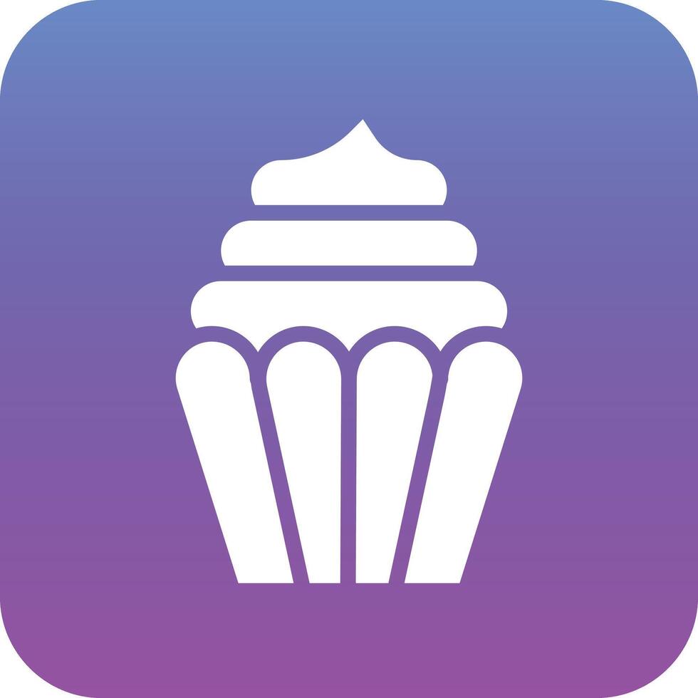 icono de vector de cupcake