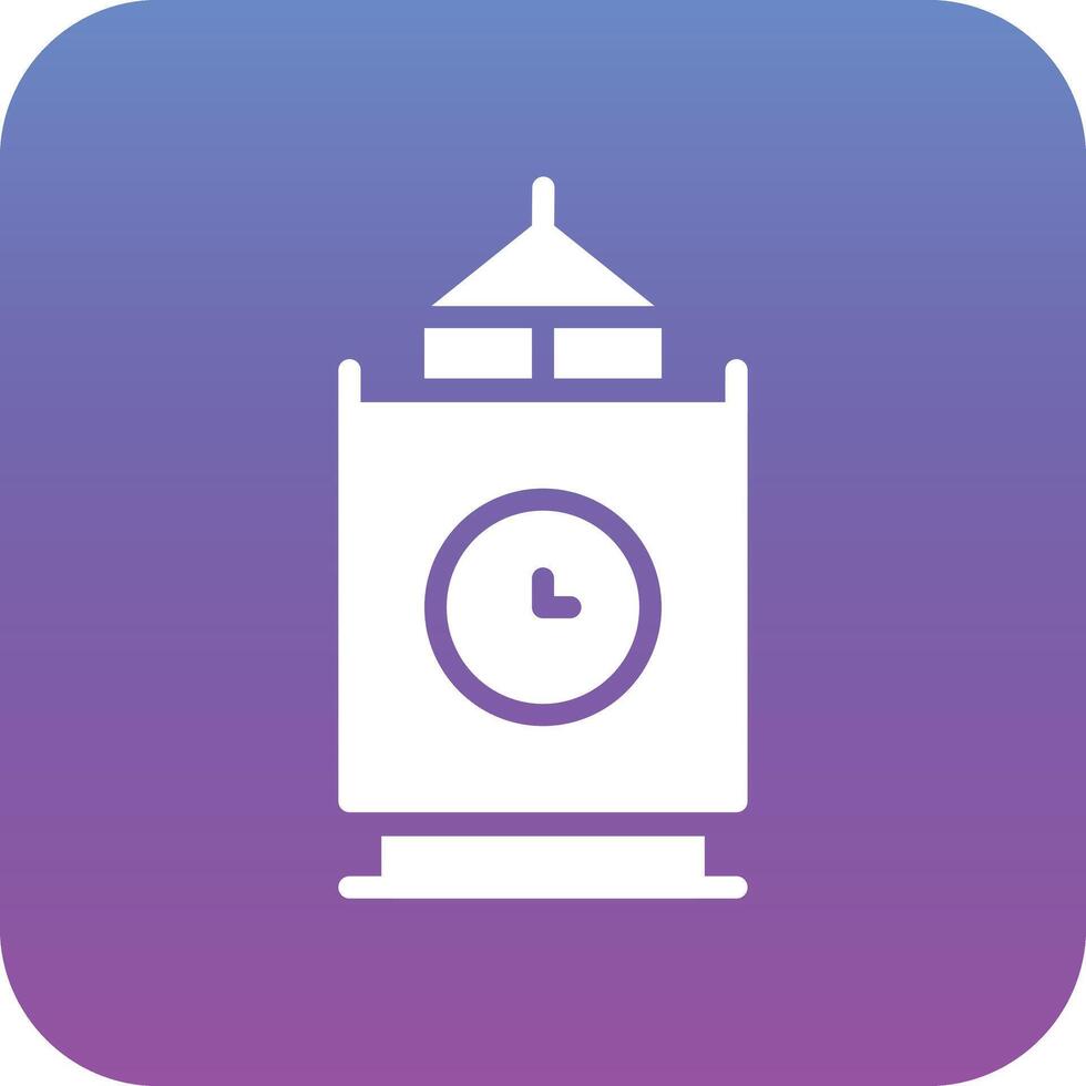 New Year Clock Vector Icon