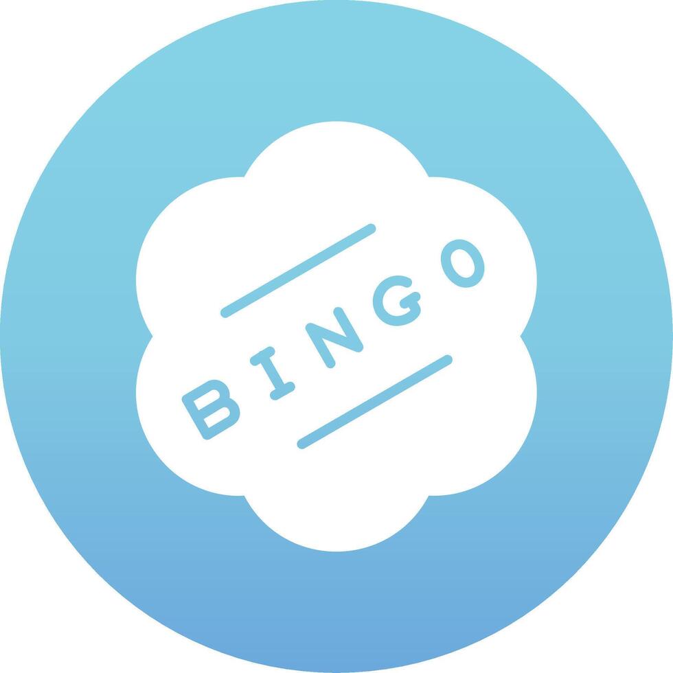 icono de vector de bingo