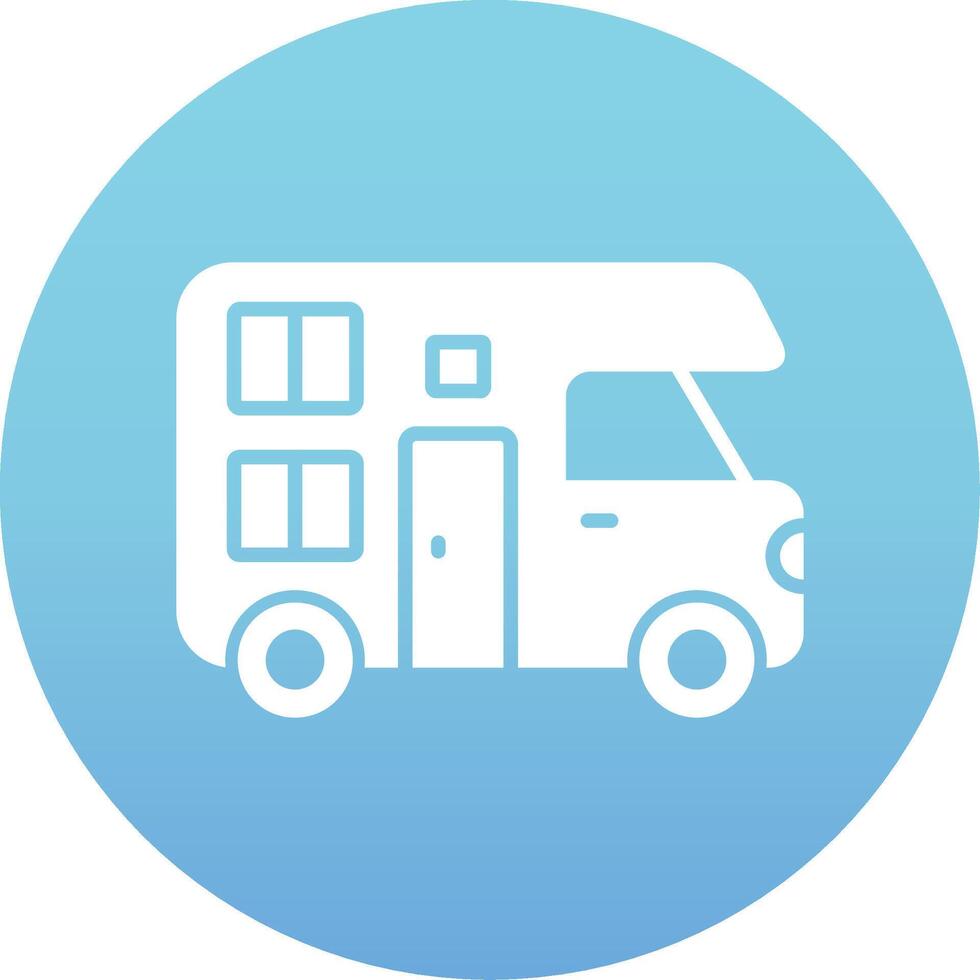 Camper Van Vector Icon
