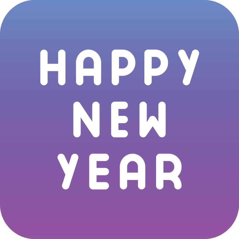 Happy New Year Vector Icon