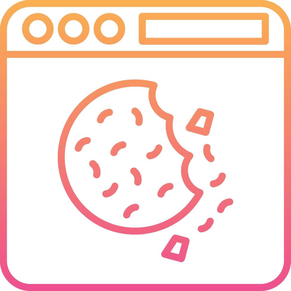 icono de vector de galleta