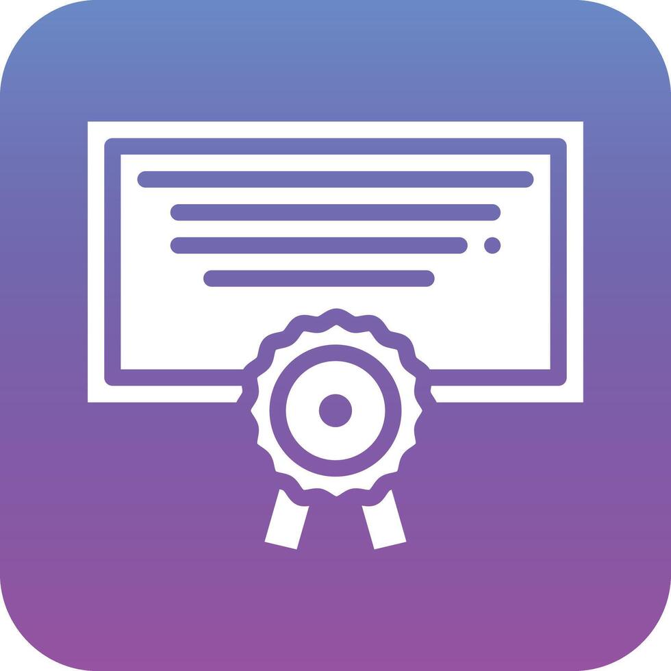 Certificate Vector Icon