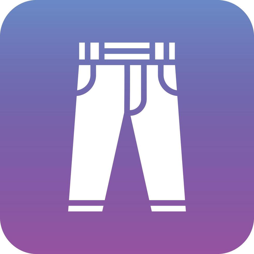 icono de vector de pantalones