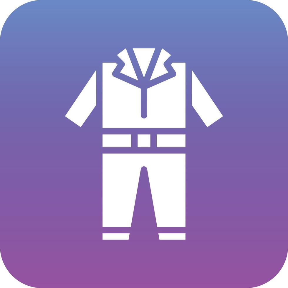 Coverall Clothes Vector Icon