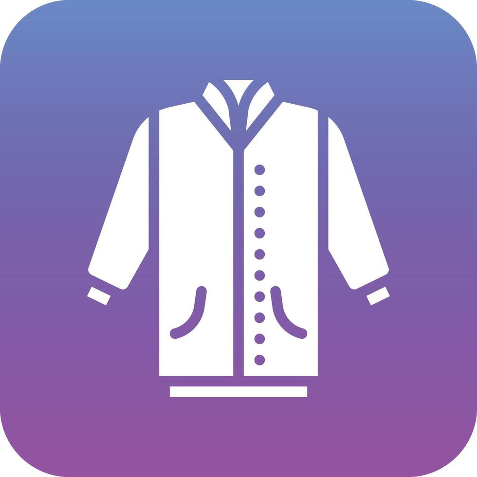 icono de vector de chaqueta