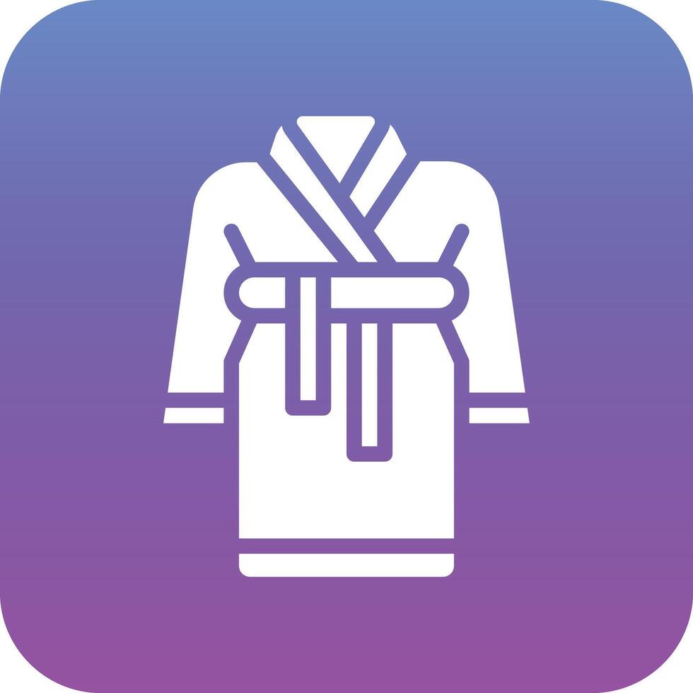 Bath Robe Vector Icon