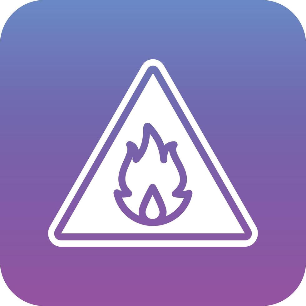 Flammable Vector Icon