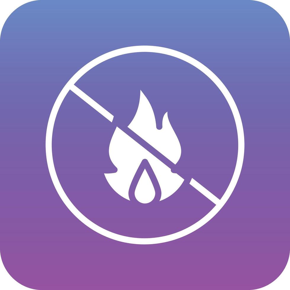 No Fire Vector Icon