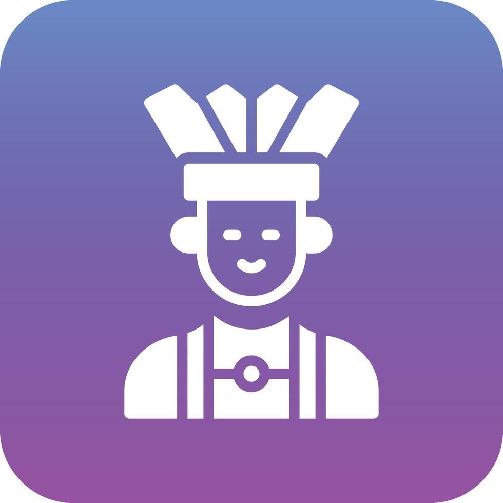 Native Indian Vector Icon