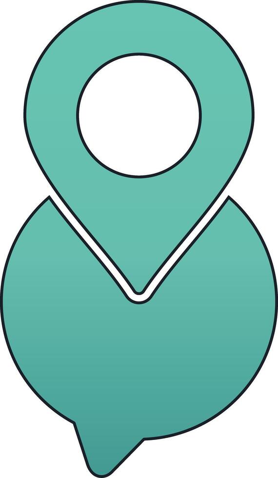 Chat Pin Vector Icon