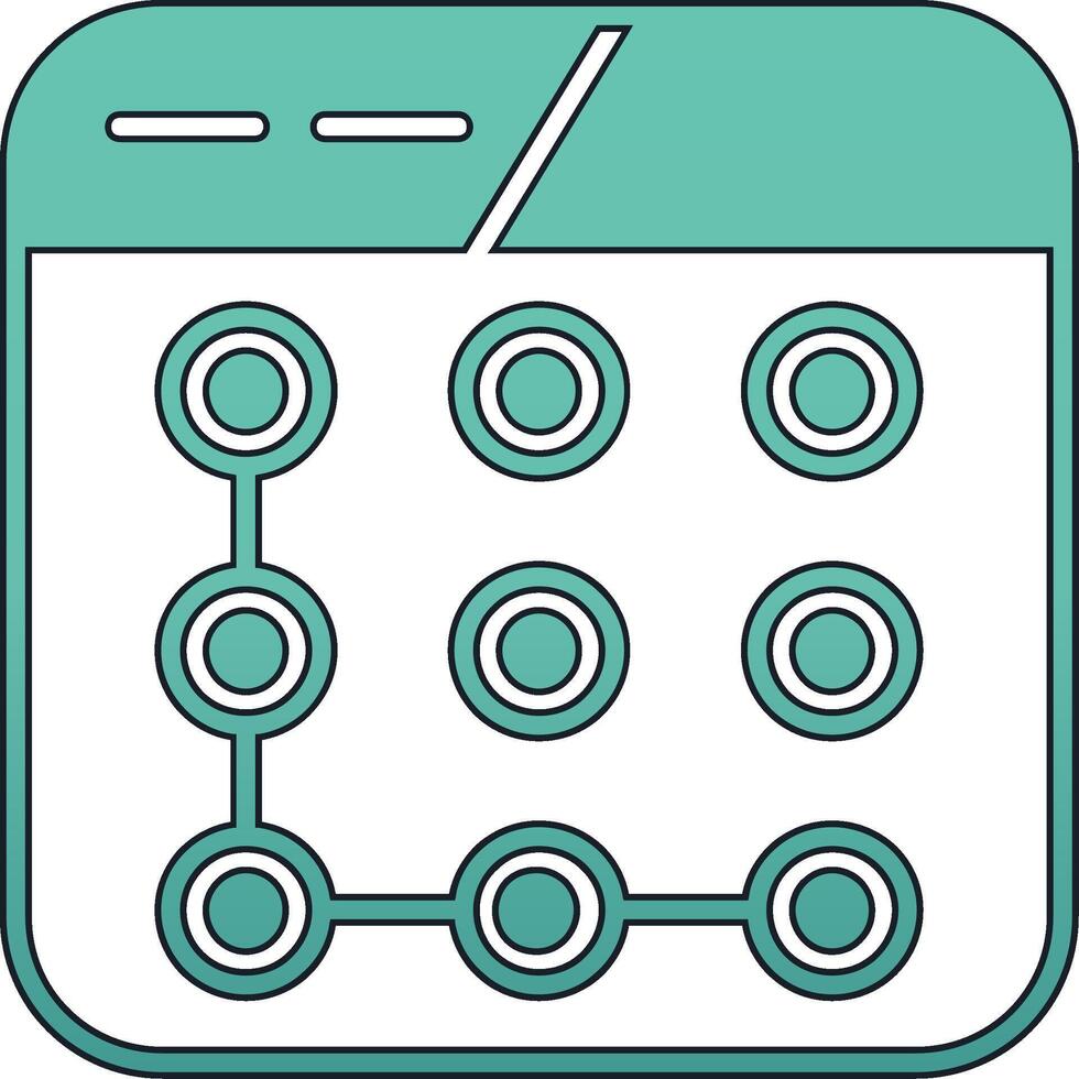 Lock Pattern Vector Icon