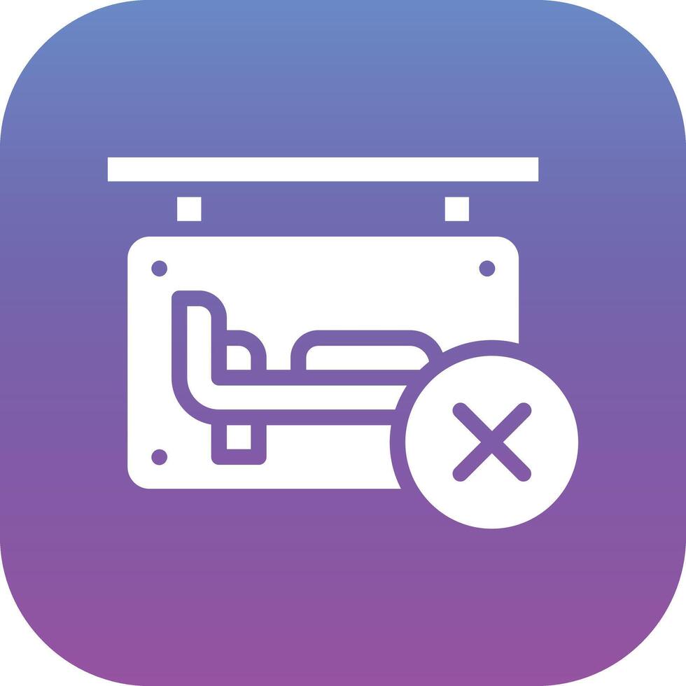 Room Cancel Vector Icon