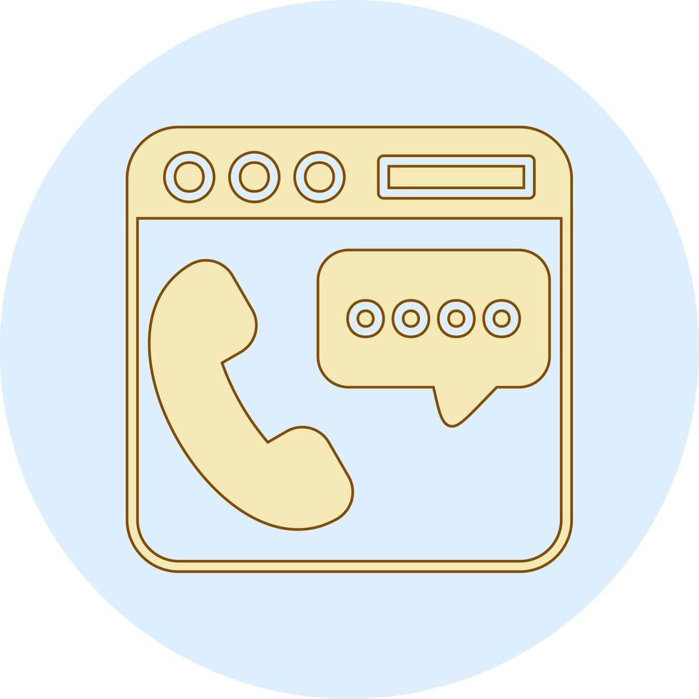 Phone Chat Vector Icon