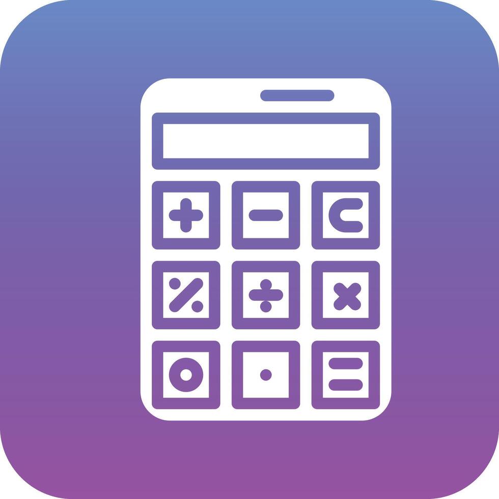 icono de vector de calculadora