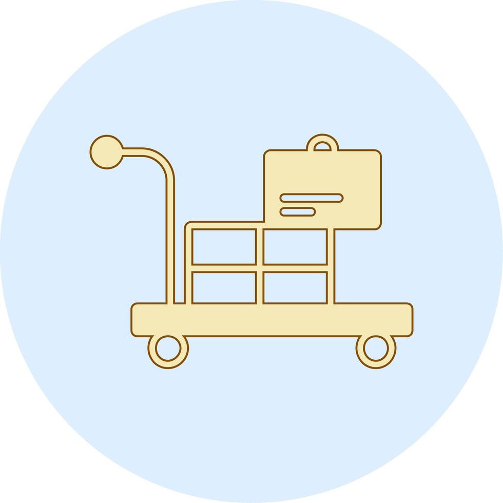 Airport Cart Vector Icon