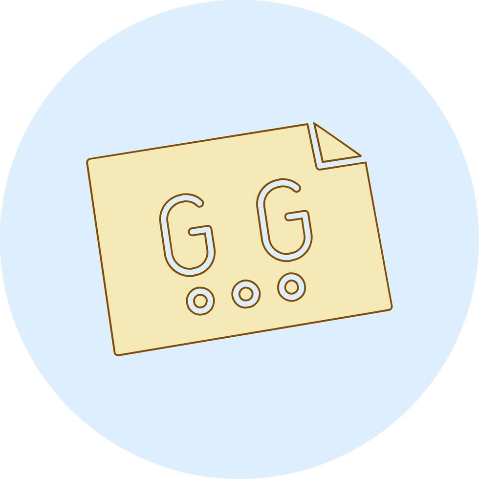 Gg Vector Icon