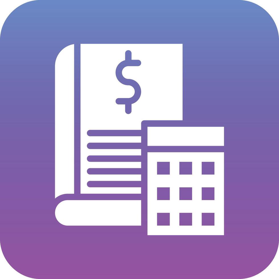 icono de vector de libro de contabilidad