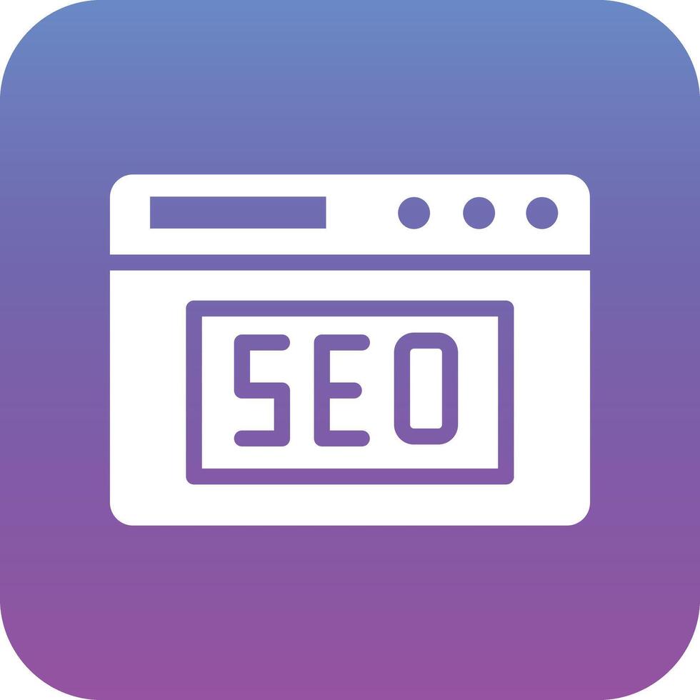 sitio web seo vector icono