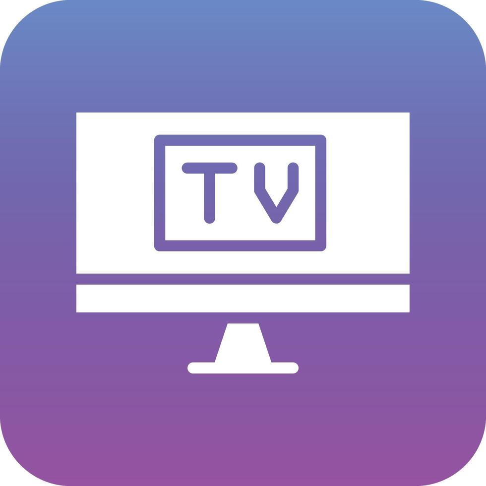 icono de vector de pantalla de tv