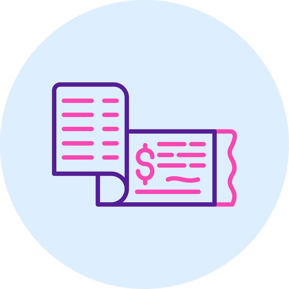 Cheque Vector Icon