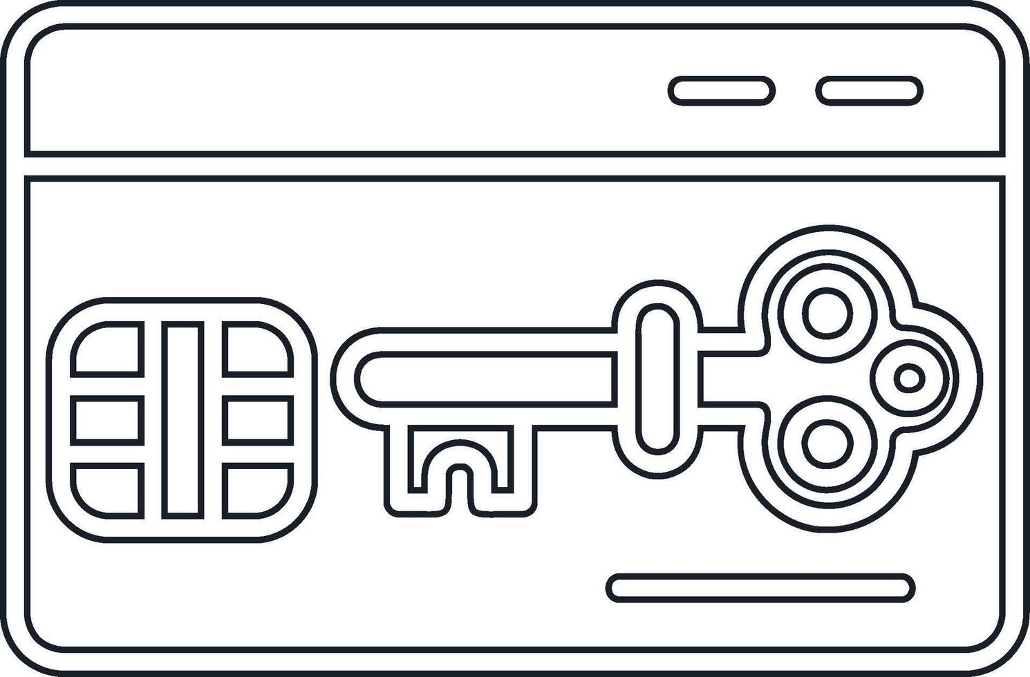 Key Card Vector Icon