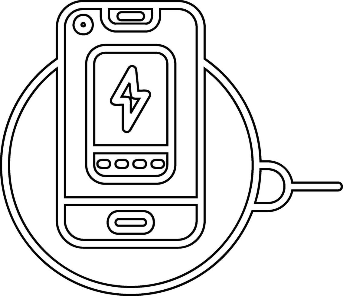 Wireless Charger Vector Icon