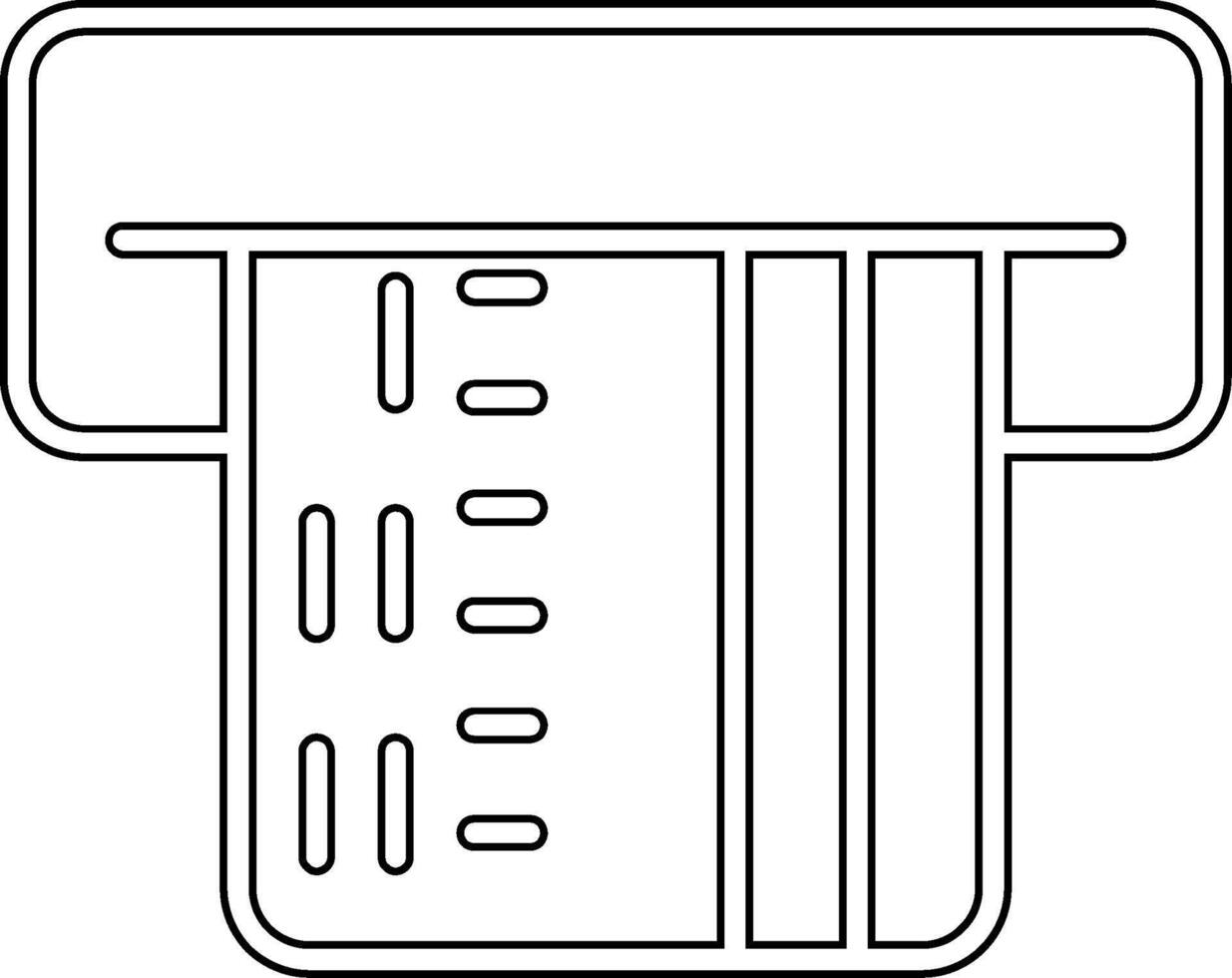 icono de vector de cajero automático