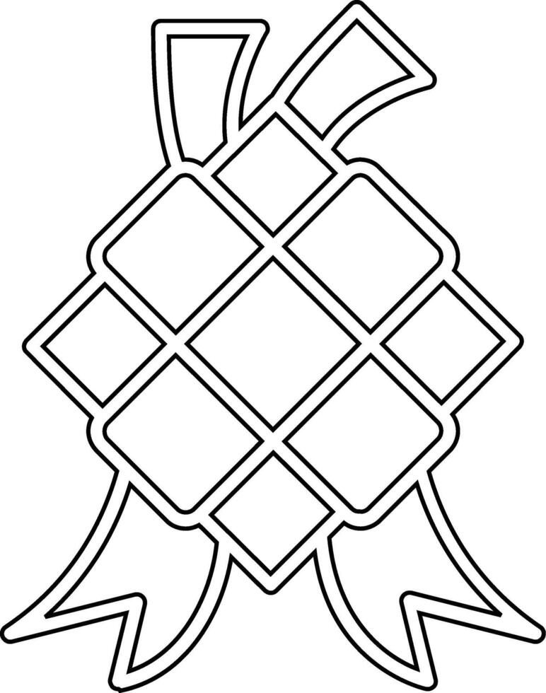 icono de vector de ketupat