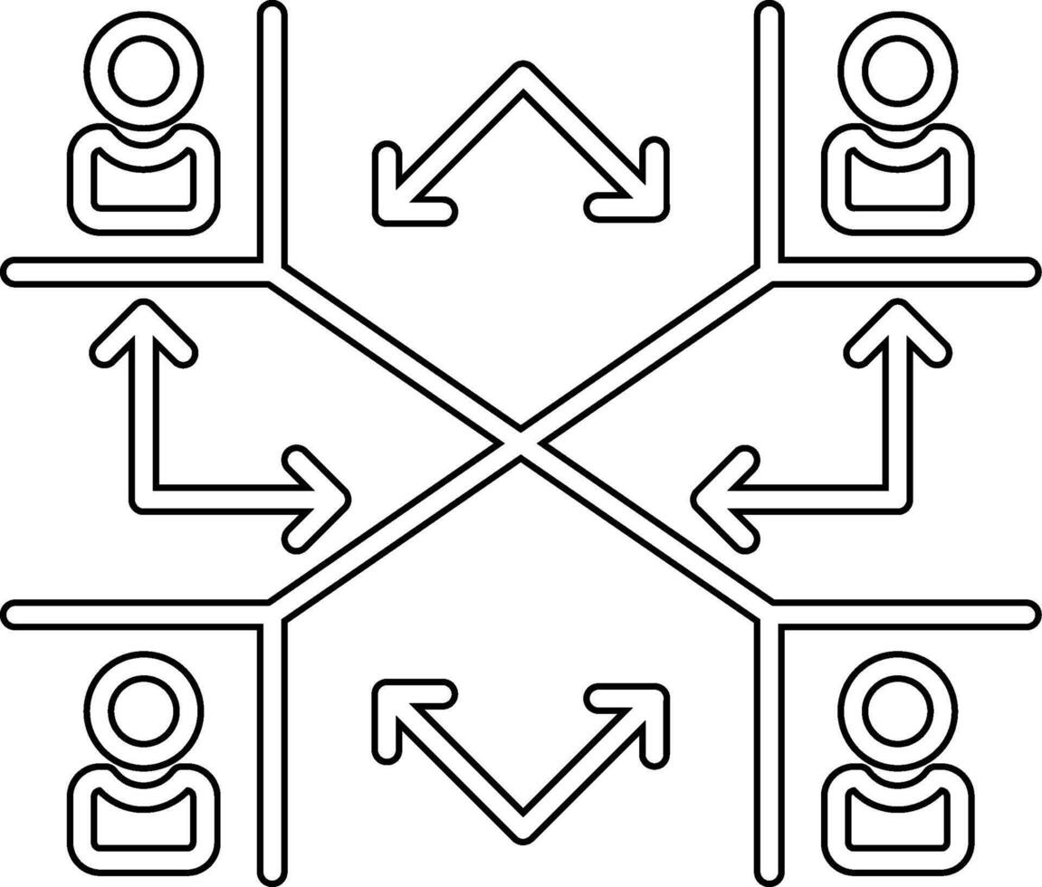 Hierarchy Vector Icon