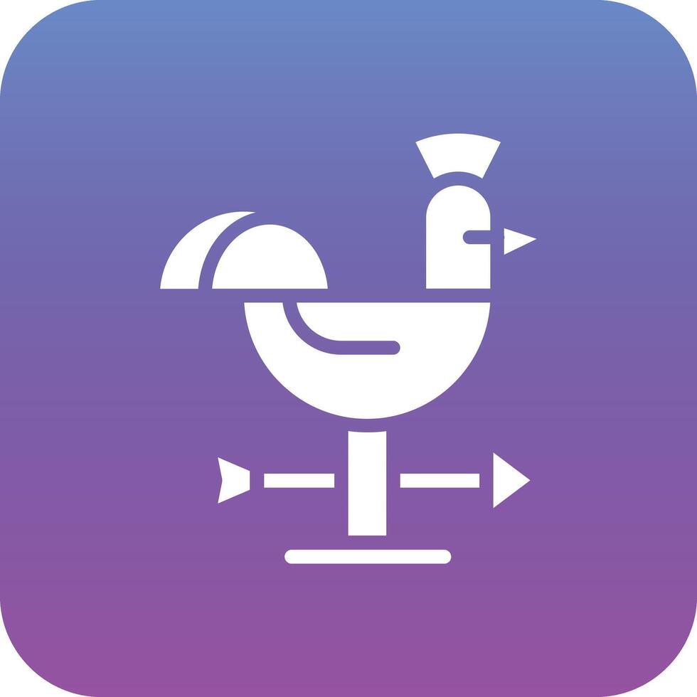 Weather Vane Vector Icon
