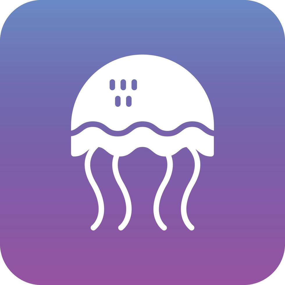 icono de vector de medusas