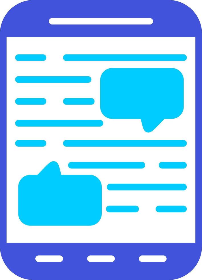 Mobile Chat Vector Icon