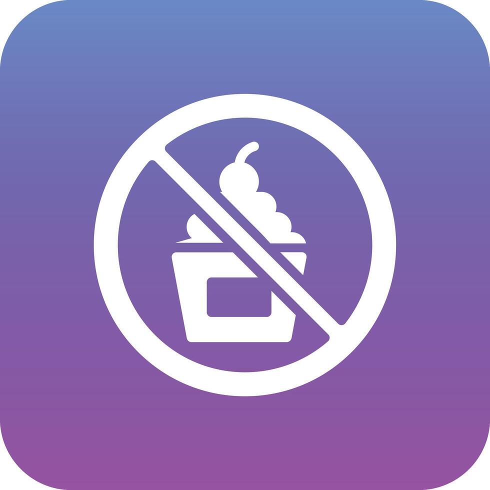 No Sweet Vector Icon