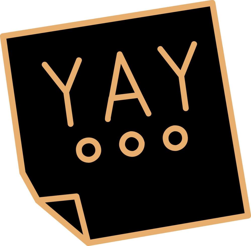 Yay Vector Icon