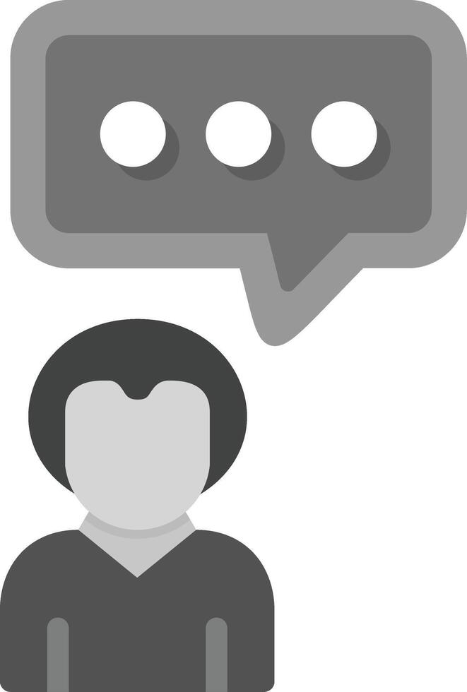 Men Chat Vector Icon